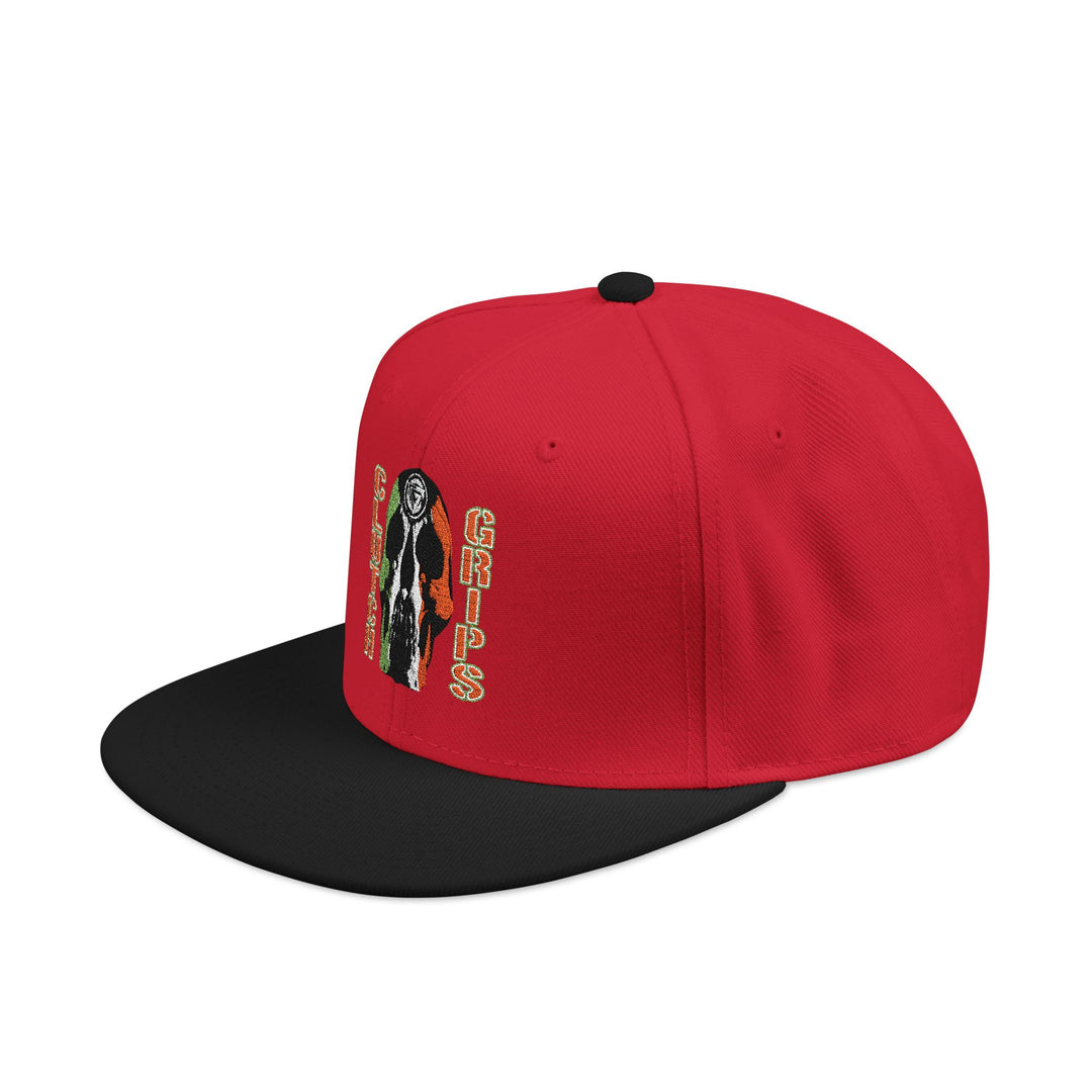 RED WHITE GREEN SKULLATOR Snapback (Embroidery)
