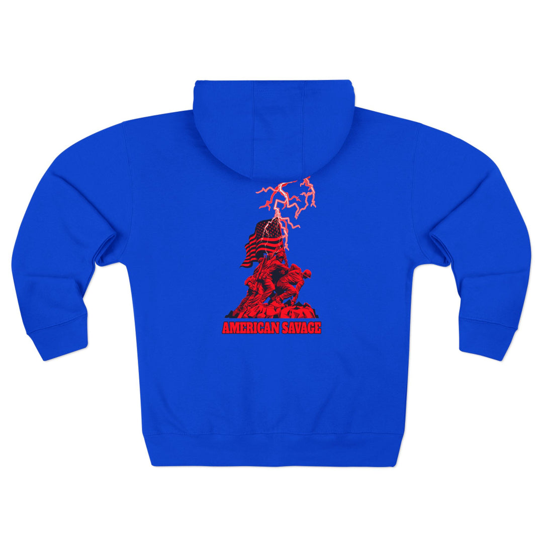 CG  AMERICAN WARRIORS RED  /AMERICAN SAVAGE ZIP UP