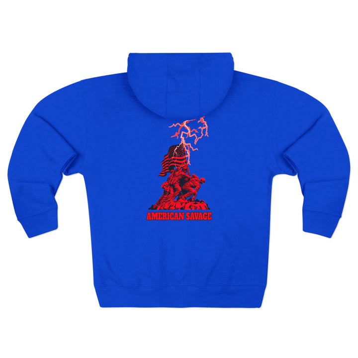 CG  AMERICAN WARRIORS RED  /AMERICAN SAVAGE ZIP UP