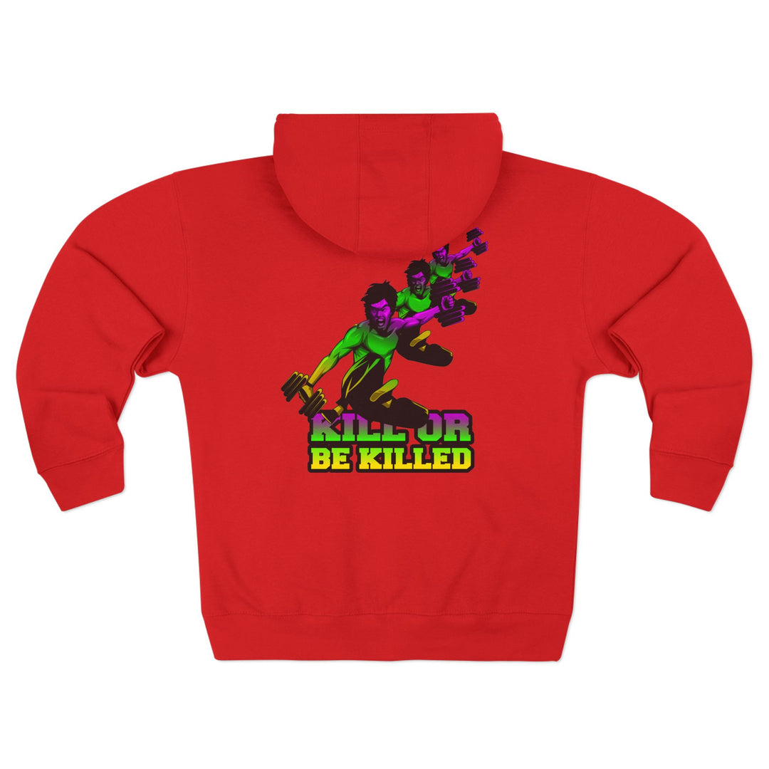 CG LIFT KICK YELLOW GREEN PURPLE FADE /KILL OR BE KILLED ZIP UP