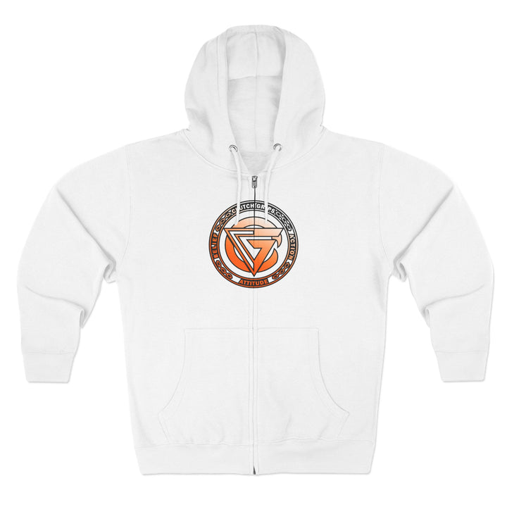 CG APE VS ZILLA 2ND FIGHT ORANGE WHITE FADE /WELCOME TO THE JUNGLE ZIP UP