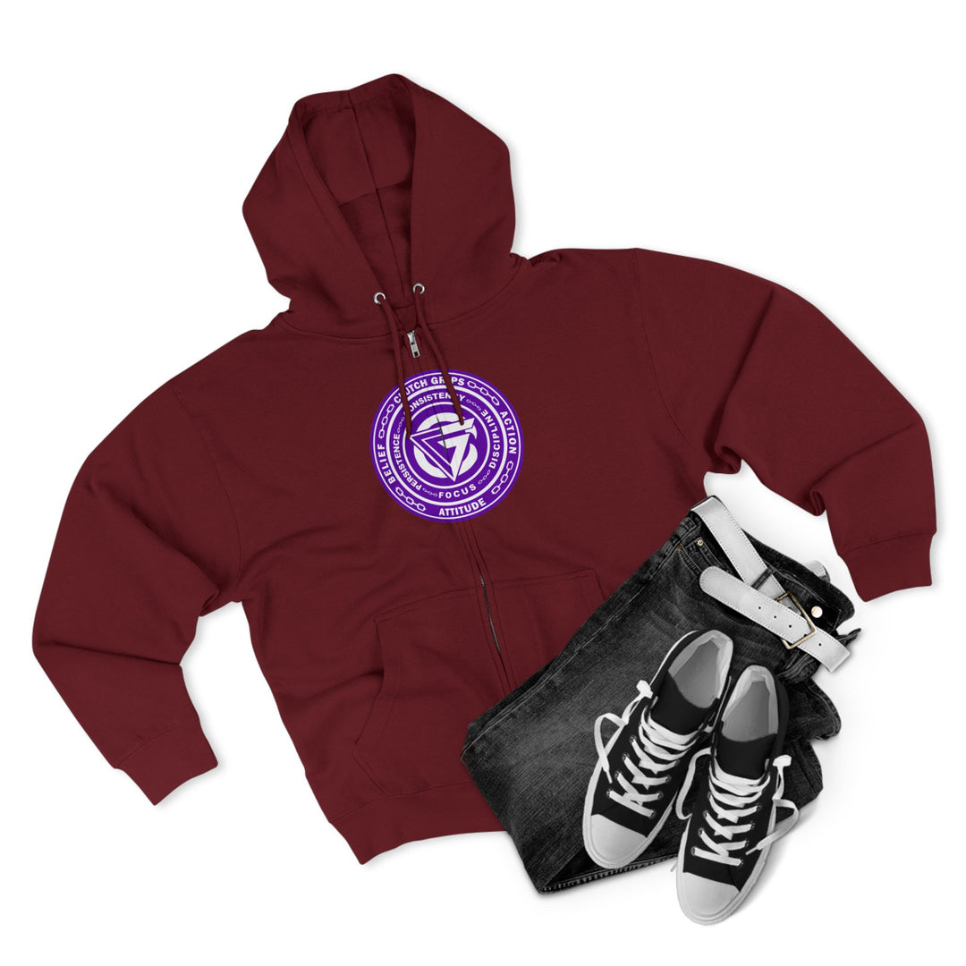 MACK WICK LIFT  PURPLE WHITE /LIFT OR DIE ZIP UP