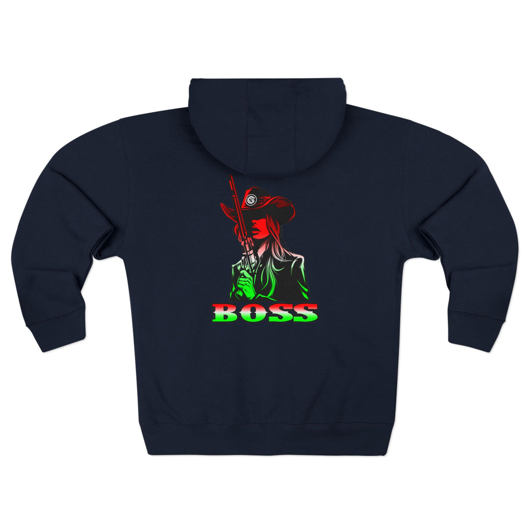 CG REBEL WOMAN RED WHITE GREEN FADE / BOSS ZIP UP