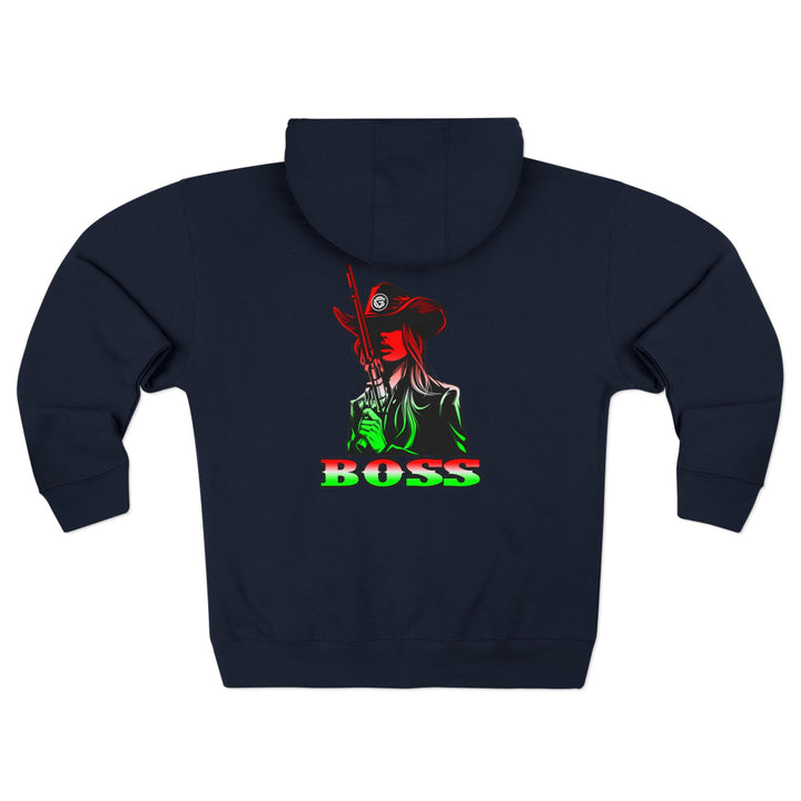 CG REBEL WOMAN RED WHITE GREEN FADE / BOSS ZIP UP