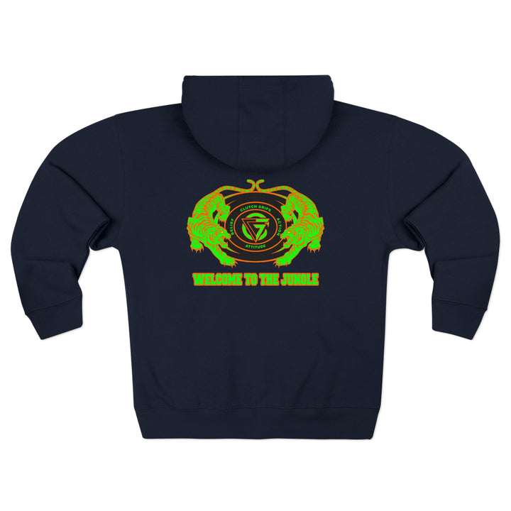 TIGER VS TIGER GREEN ORANGE /WELCOME TO THE JUNGLE ZIP UP