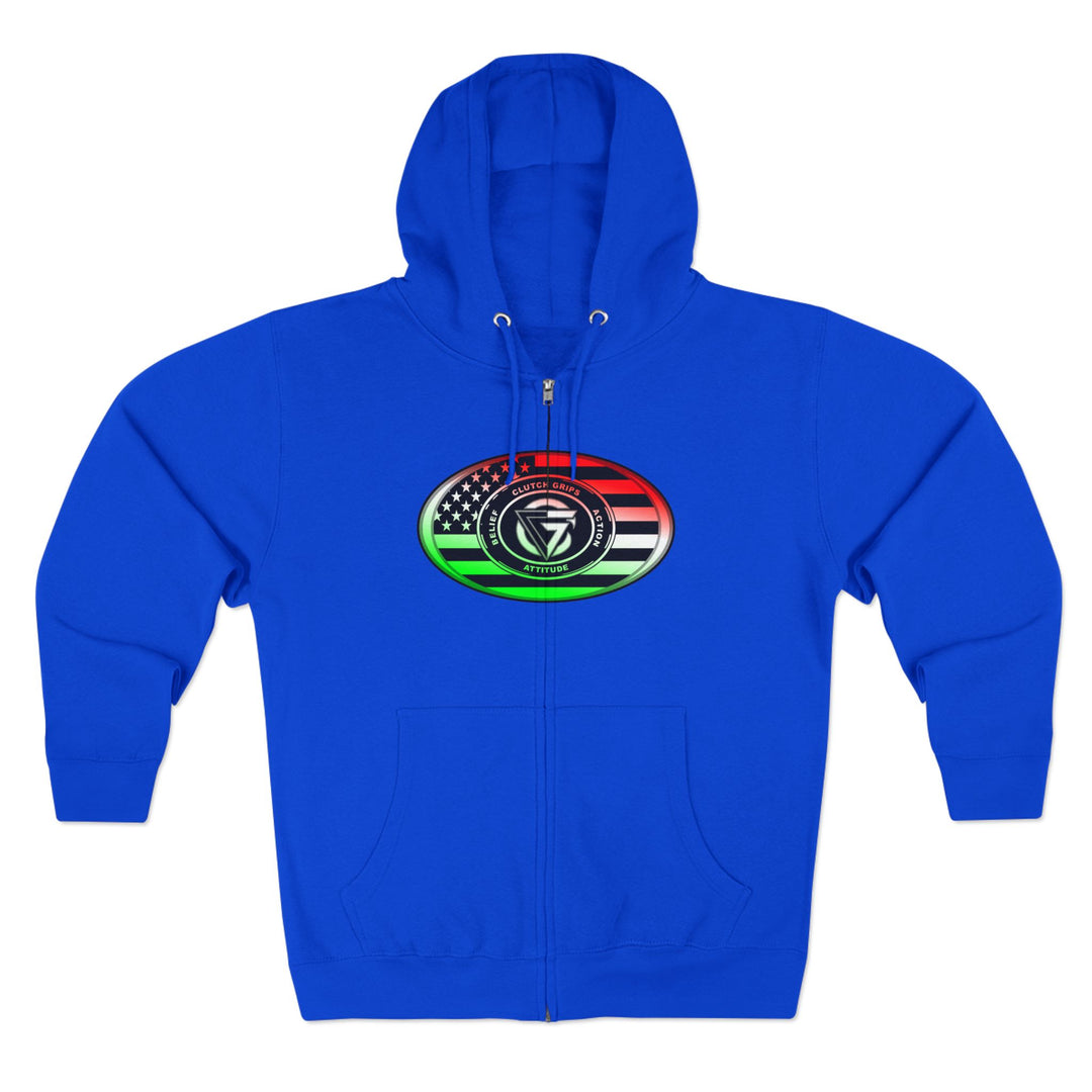CG SERPENT SLAYER RED WHITE GREEN FADE /I AM THE ONE ZIP UP