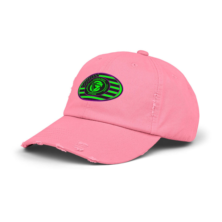 CG PURPLE GREEN FLAG OVAL CAP