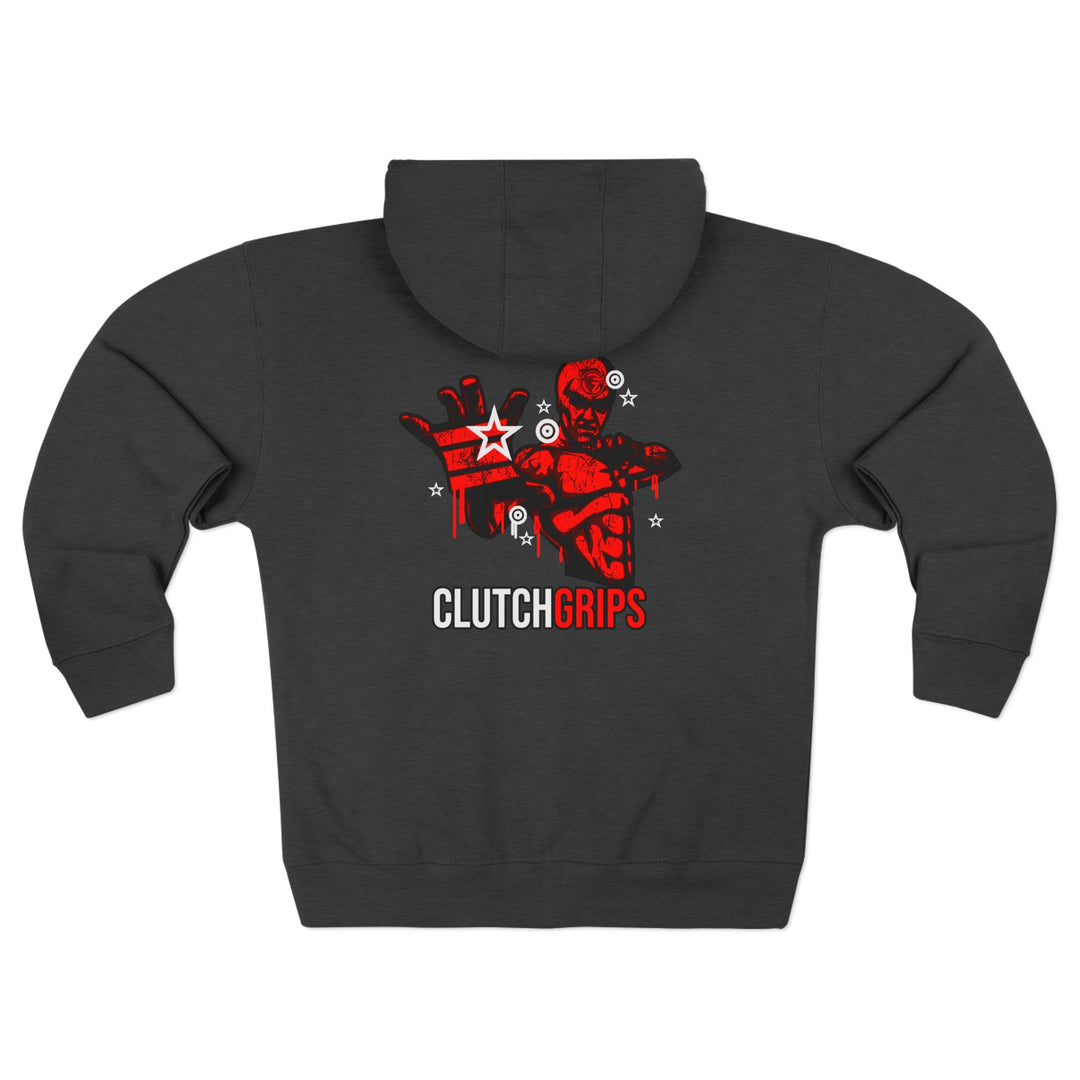 CG MASTER FLASH RED BLACK WHITE /CLUTCHGRIPS ZIP UP