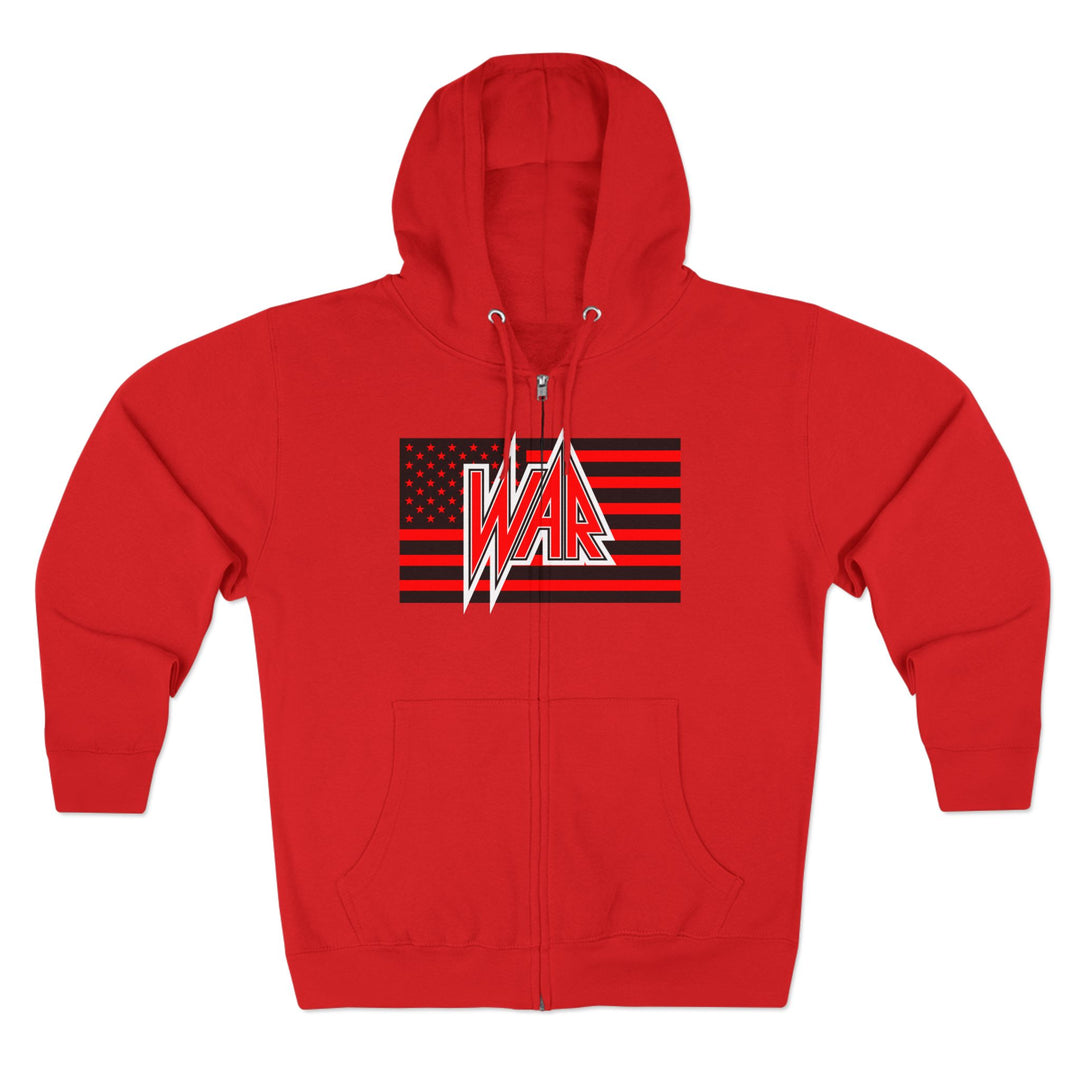 CG  NAVY SEAL TRIBUTE  RIP RED BLACK /AMERICAN BADASS ZIP UP