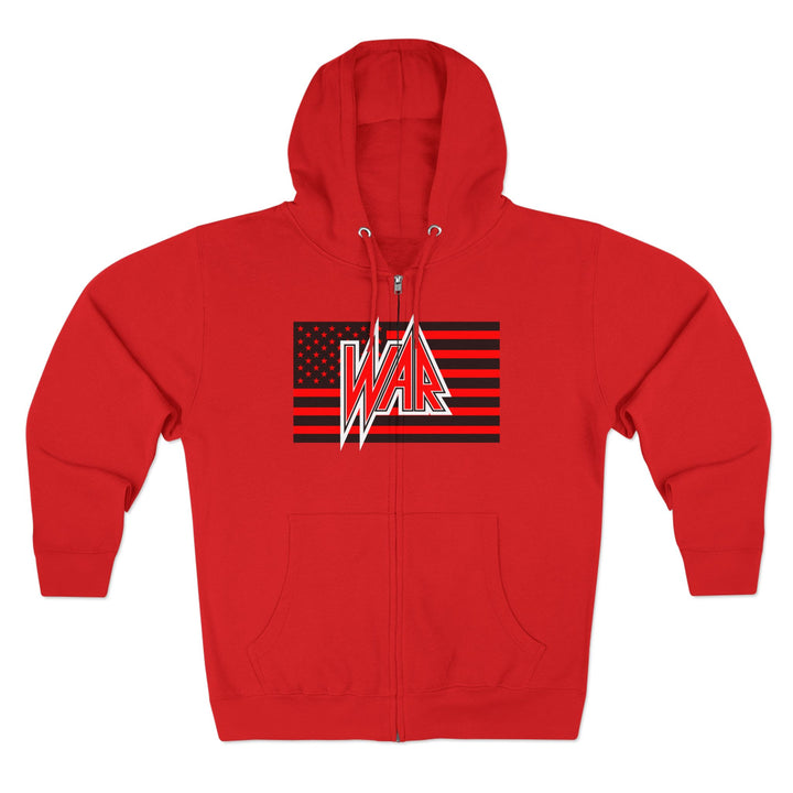 CG  NAVY SEAL TRIBUTE  RIP RED BLACK /AMERICAN BADASS ZIP UP