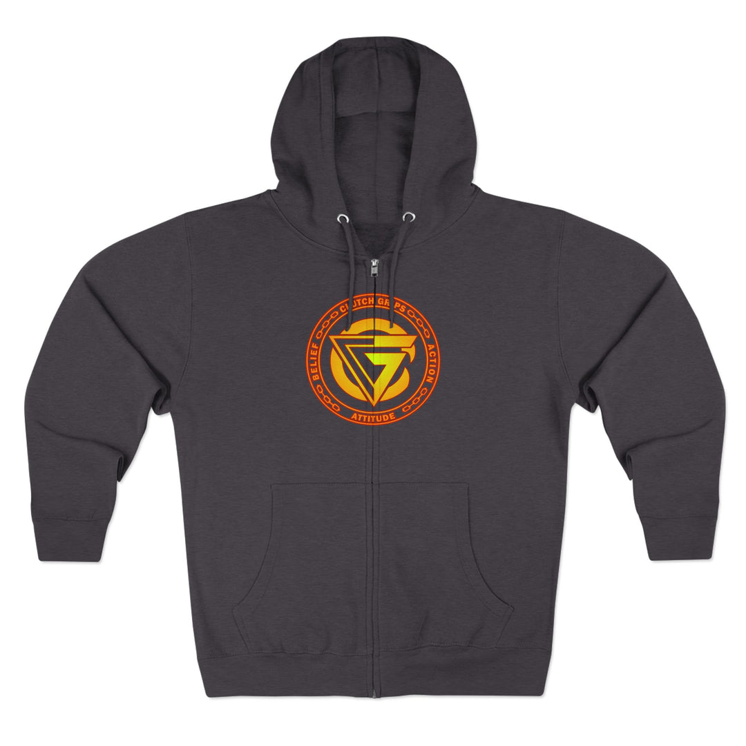 CG TIGER VS TIGER ORANGE RED FADE /CLUTCHGRIPS ZIP UP