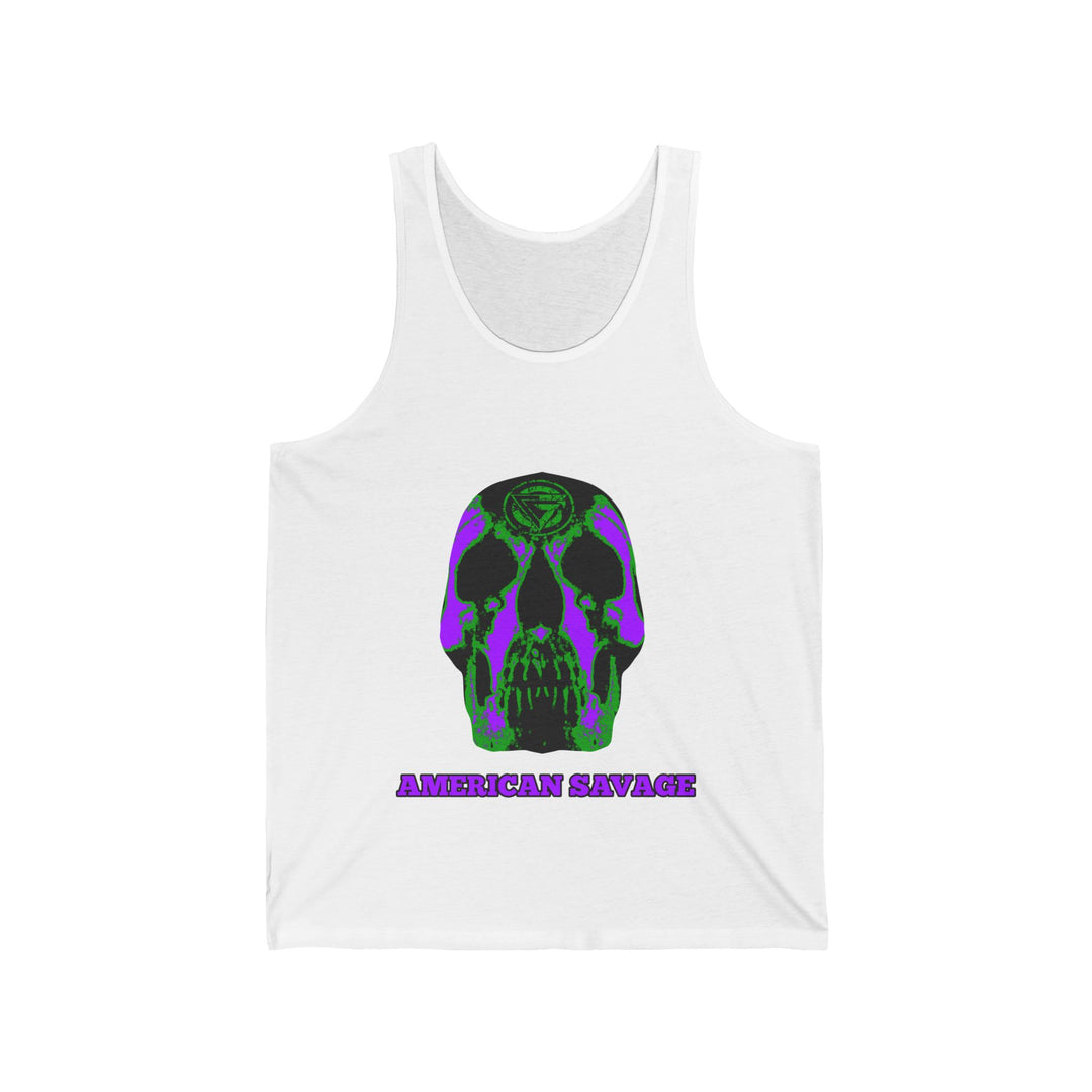 SKULLATOR TANK PURPLE/AMERICAN SAVAGE