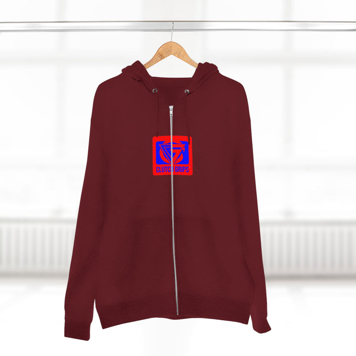 ENTER THE MAC HYPER RED BLUE /LIFT OR DIE ZIP UP