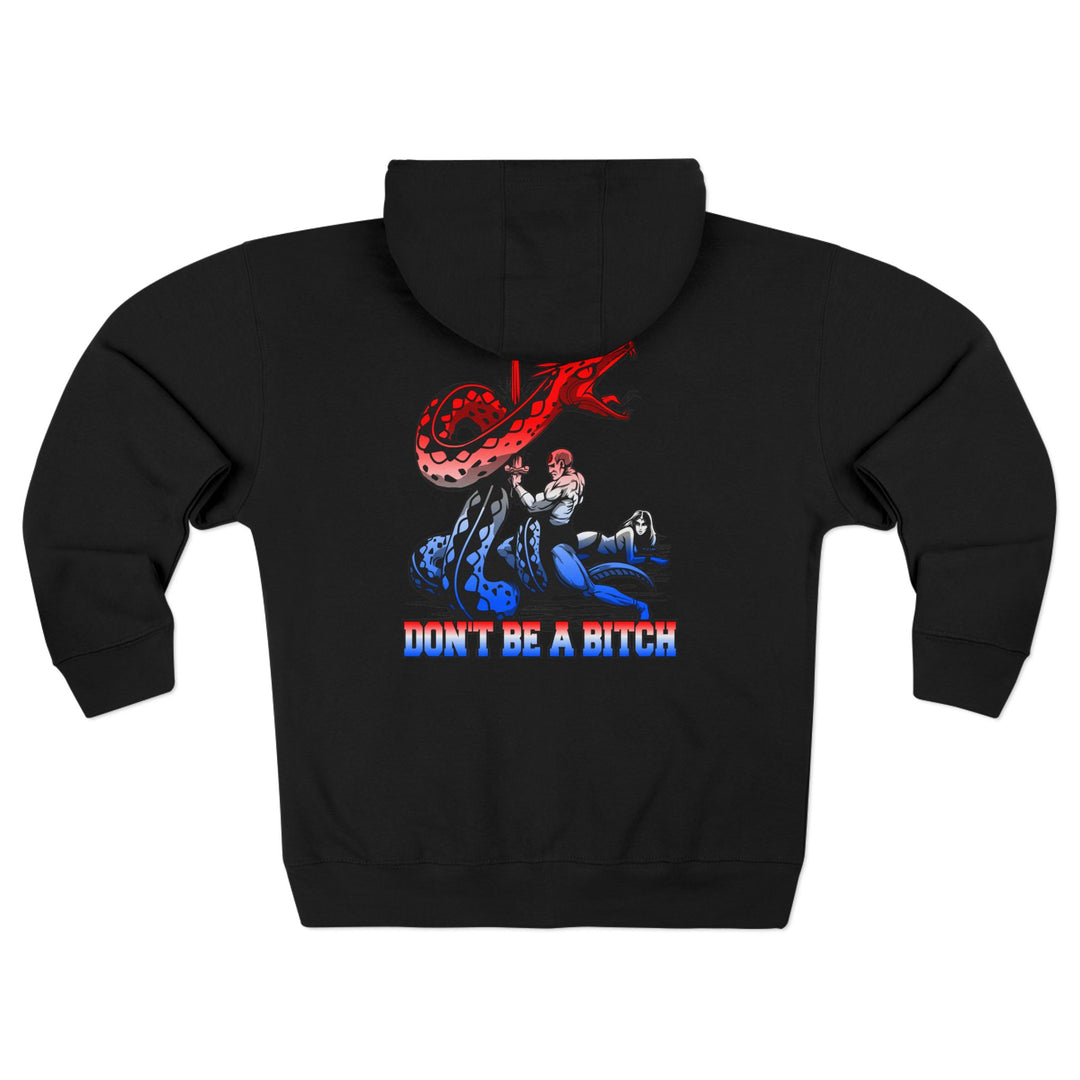 CG SERPENT SLAYER RED WHITE BLUE /DONT BE A BITCH ZIP UP