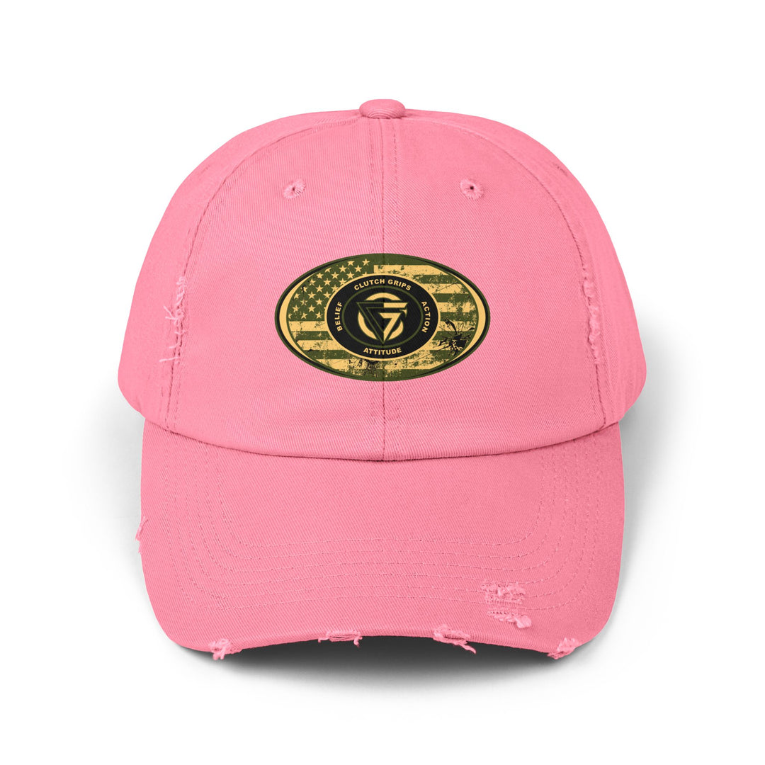 CG AFGHANISTAN DISTRESSED TRIBUTE FLAG OVAL CAP