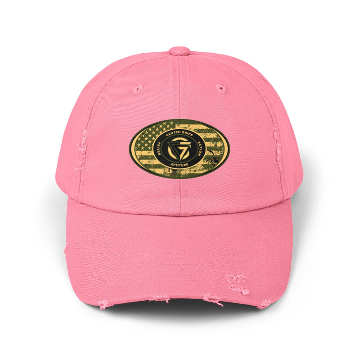 CG AFGHANISTAN DISTRESSED TRIBUTE FLAG OVAL CAP