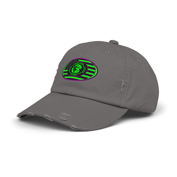 CG PURPLE GREEN FLAG OVAL CAP