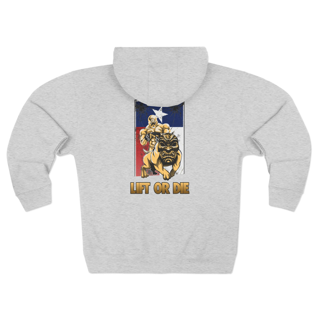 CG ANGRY DOG LONE STAR TEXAS STYLE /LIFT OR DIE ZIP UP
