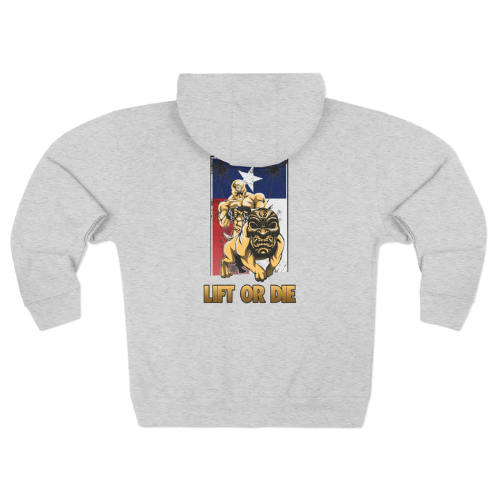 CG ANGRY DOG LONE STAR TEXAS STYLE /LIFT OR DIE ZIP UP