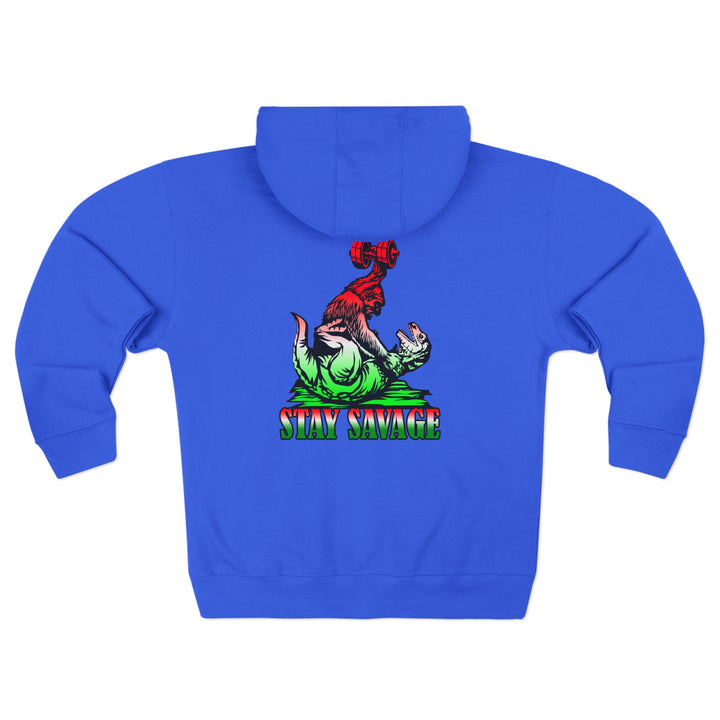 CG APE VS ZILLA RED WHITE GREEN FADE /STAY SAVAGE ZIP UP