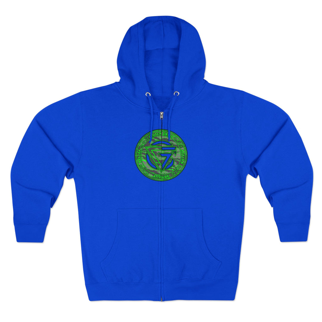 CG ANGRY DOG CAMO GREEN /READY FOR WAR ZIP UP