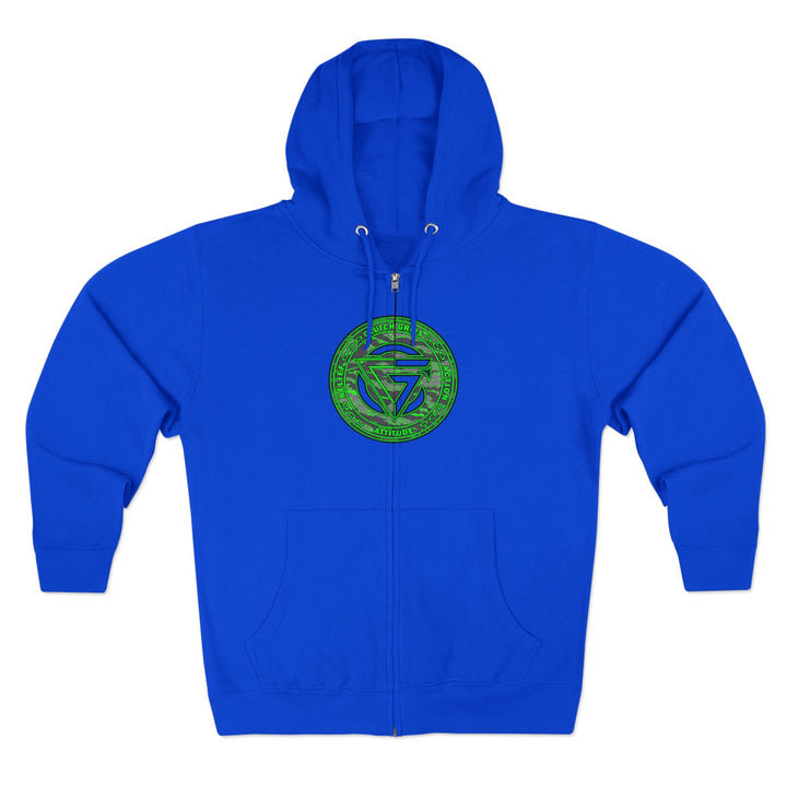 CG ANGRY DOG CAMO GREEN /READY FOR WAR ZIP UP