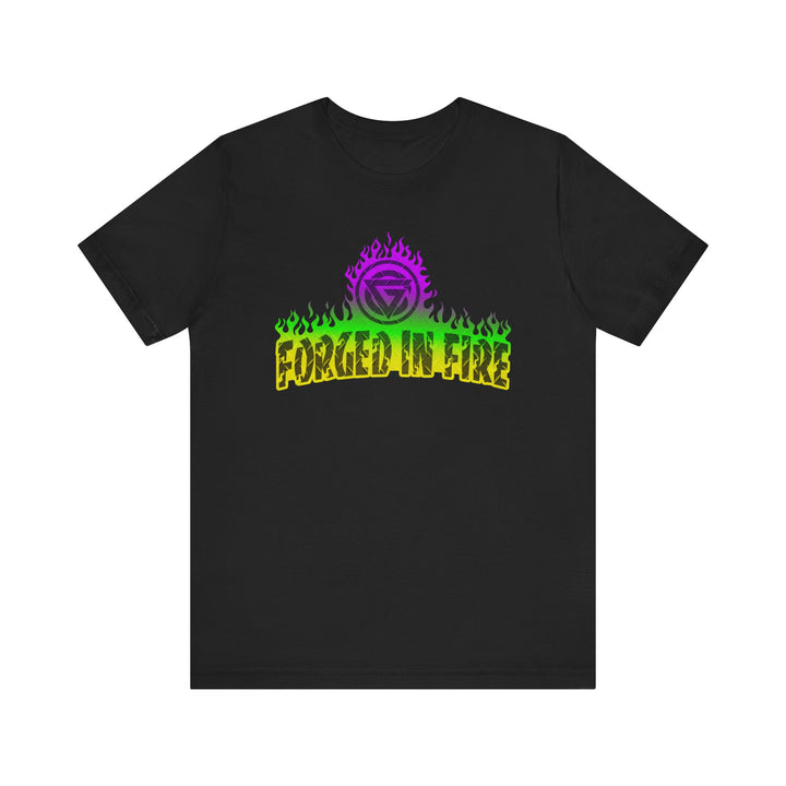 FORGED IN FIRE YELLOW GREEN PURPLE /DIAMOND PLATE STYLE