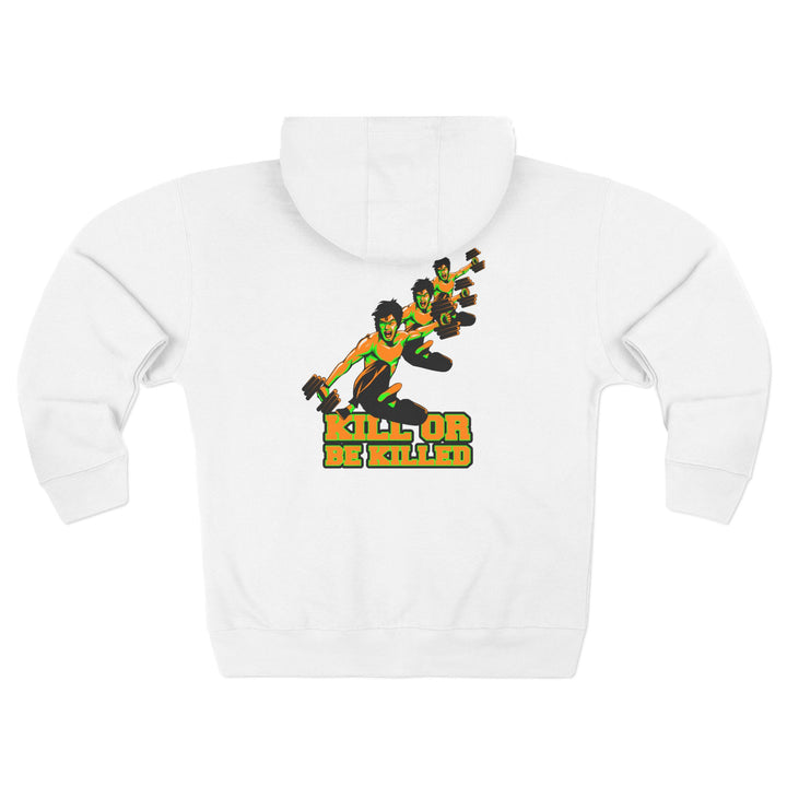CG LIFT KICK ORANGE GREEN/KILL OR BE KILLED ZIP UP