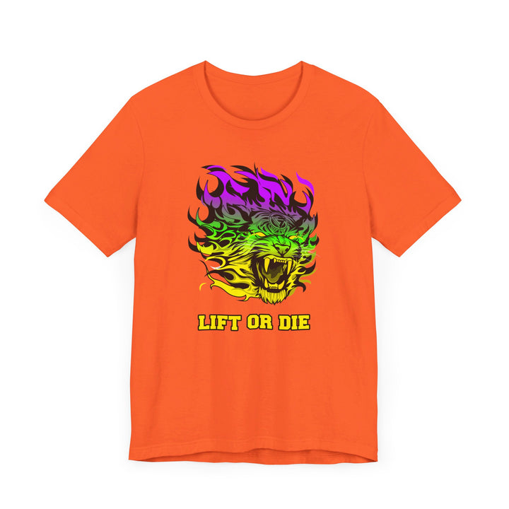 TIGER FLAME YELLOW GREEN PURPLE FADE/LIFT OR DIE