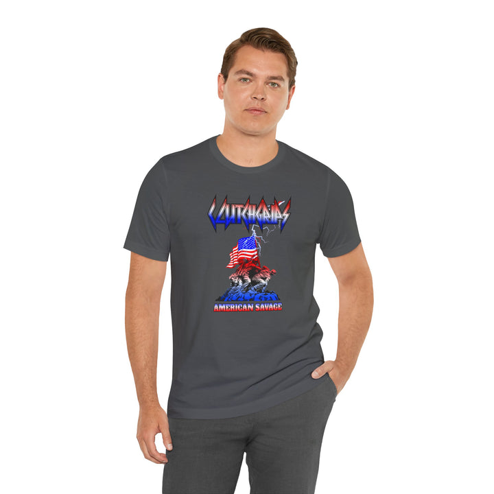 CG PATRIOT FREEDOM SHIRT RED WHITE BLUE FADE /AMERICAN SAVAGE