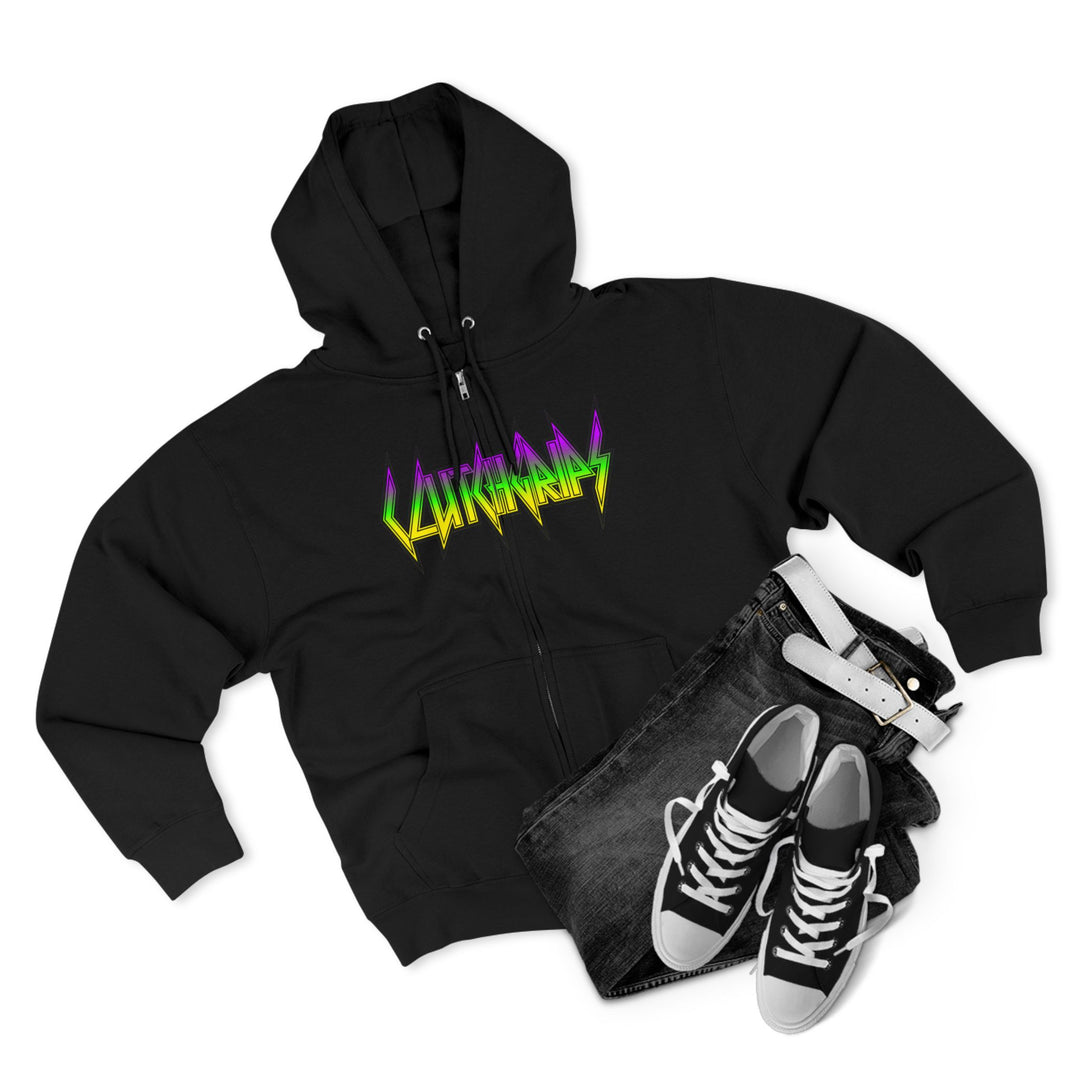 CG LIFT KICK YELLOW GREEN PURPLE FADE /KILL OR BE KILLED ZIP UP