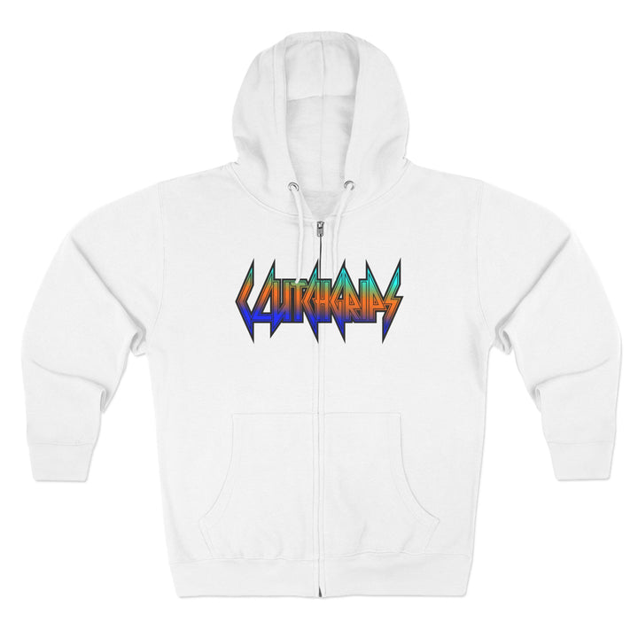 CG SERPENT SLAYER BLUE ORANGE AQUA /DONT BE A BITCH ZIP UP