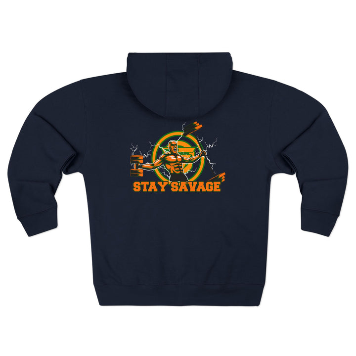 SPARTAN LIFT ORANGE GREEN  /STAY SAVAGE ZIP UP