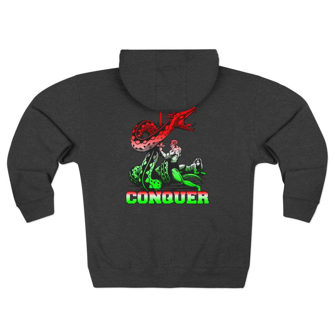 CG SERPENT SLAYER RED WHITE GREEN FADE /CONQUER ZIP UP