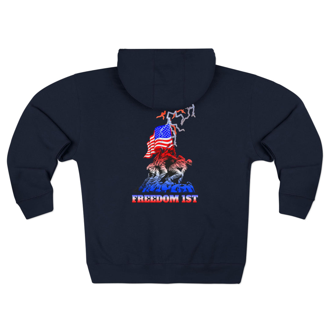 CG A AMERICAN WARRIORS ORANGE WHITE FADE /FREEDOM 1ST ZIP UP