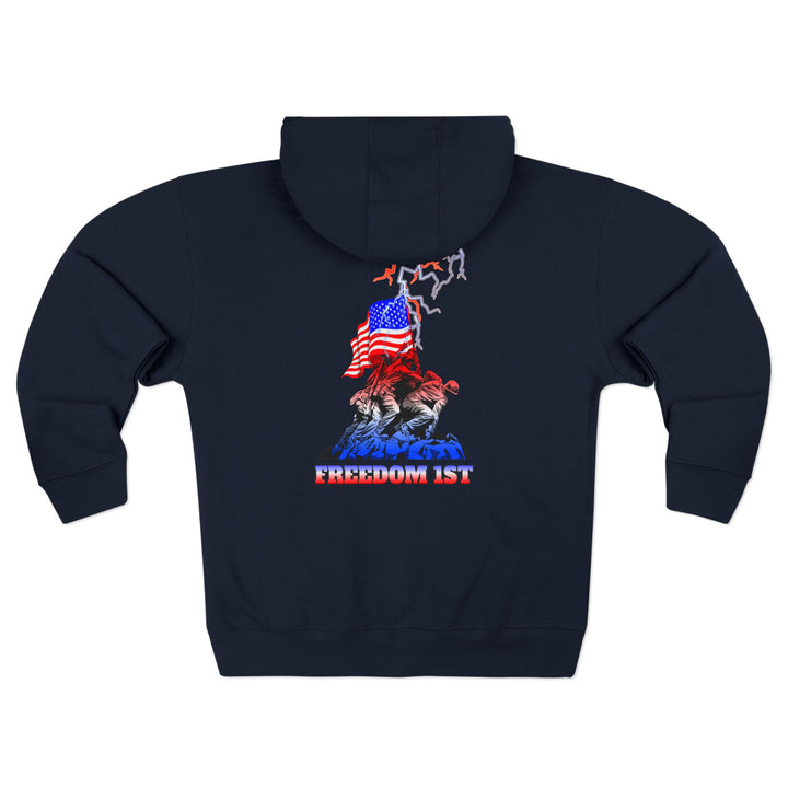CG A AMERICAN WARRIORS ORANGE WHITE FADE /FREEDOM 1ST ZIP UP