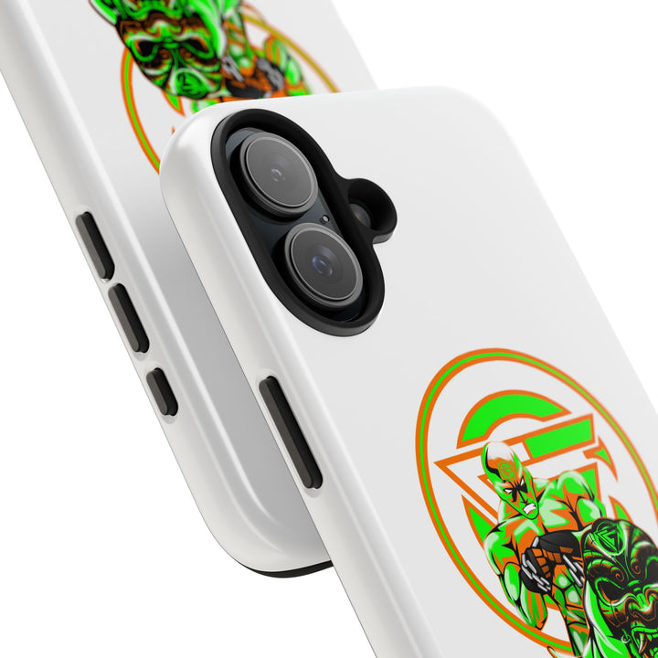 ANGRY DOG ORANGE GREEN PHONE CASE /LIFT OR DIE