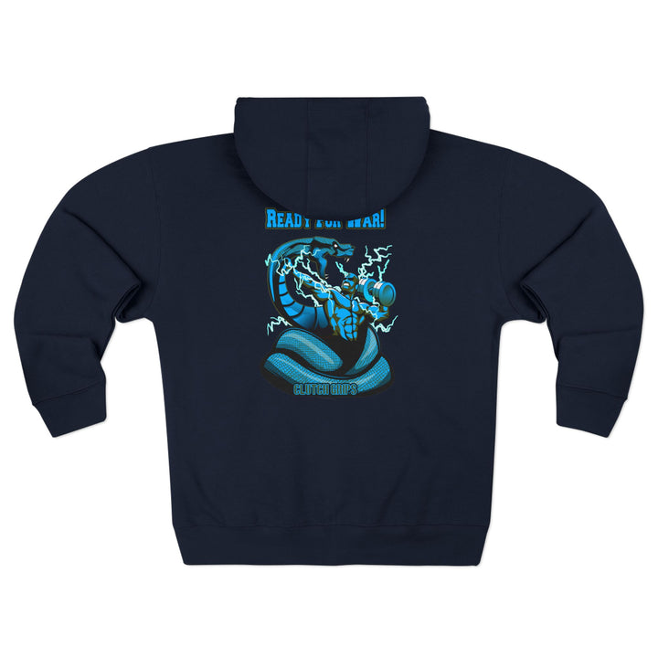 MAC VS SNAKE BLUE/READY FOR WAR ZIP UP