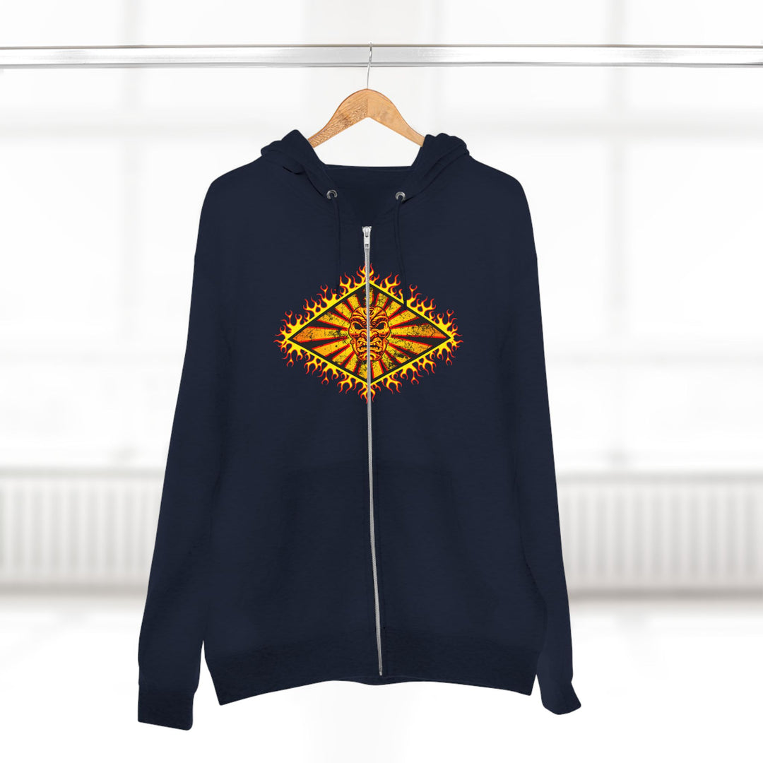 CG SAMURAI GYM MASTER DIAMOND GOLD RED BLACK/LIFT OR DIE ZIP UP