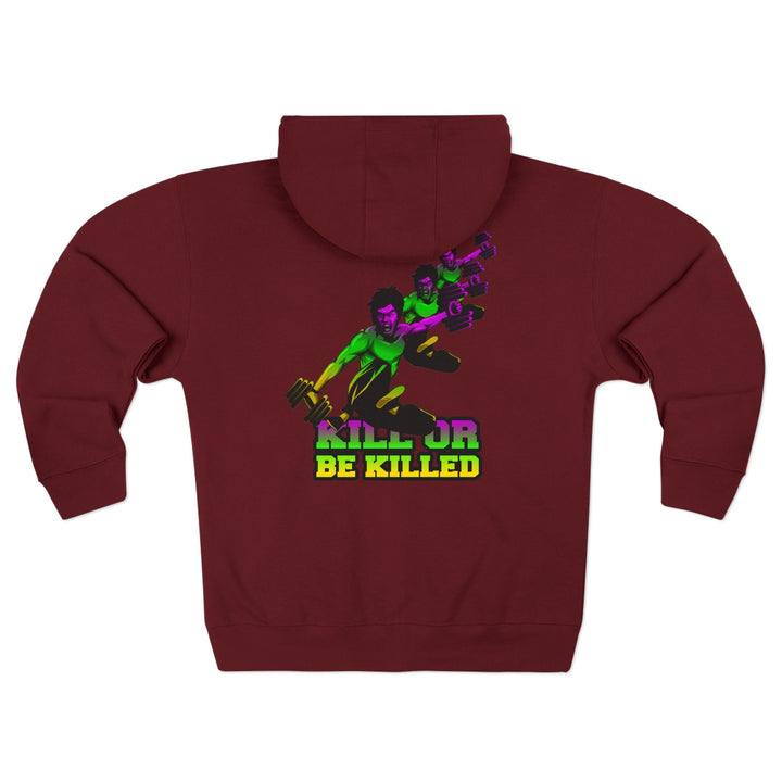 CG LIFT KICK YELLOW GREEN PURPLE FADE /KILL OR BE KILLED ZIP UP