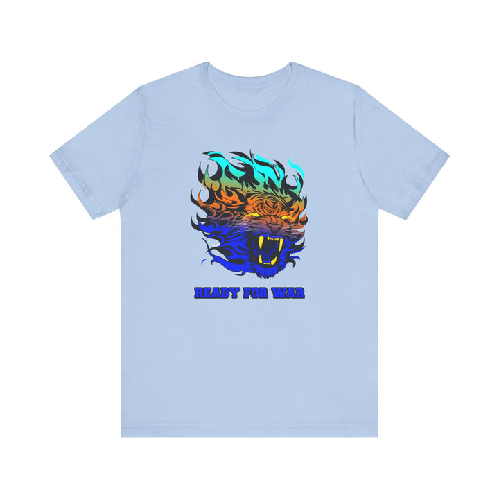 TIGER FLAME BLUE ORANGE AQUA FADE/READY FOR WAR