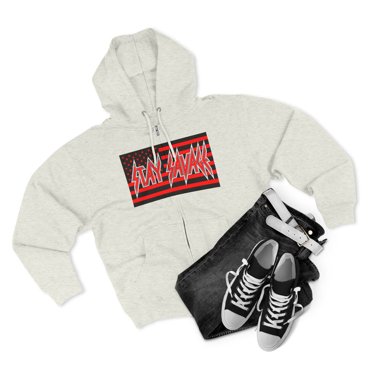 CG  NAVY SEAL TRIBUTE  RIP RED BLACK /DONT BE A BITCH ZIP UP