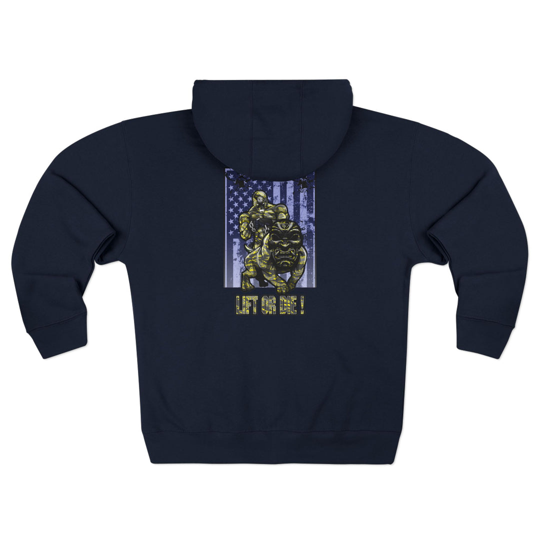 CG ANGRY DOG CAMO YELLOW/LIFT OR DIE ZIP UP