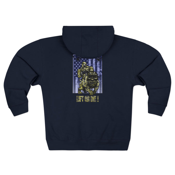 CG ANGRY DOG CAMO YELLOW/LIFT OR DIE ZIP UP