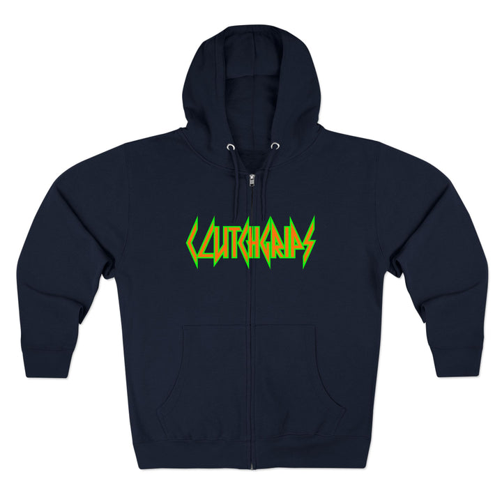 CG ANGRY DOG ORANGE GREEN /LIFT OR DIE ZIP UP