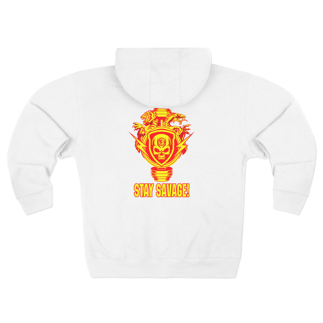 CG SKULL BELL DRAGON TIGER GOLD RED  /STAY SAVAGE ZIP UP