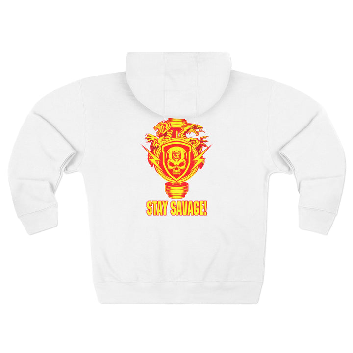 CG SKULL BELL DRAGON TIGER GOLD RED  /STAY SAVAGE ZIP UP
