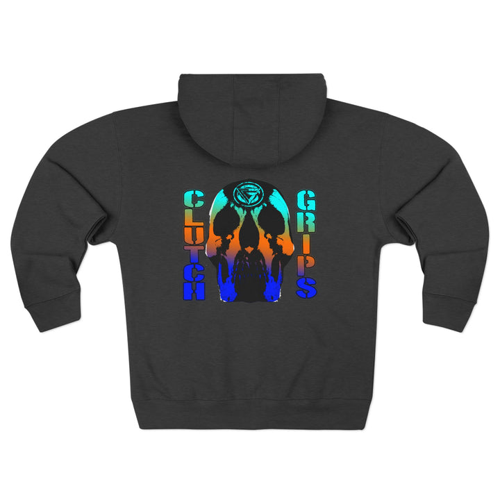 CG SKULLATOR BLUE ORANGE AQUA /WORLD DOMINATION ZIP UP