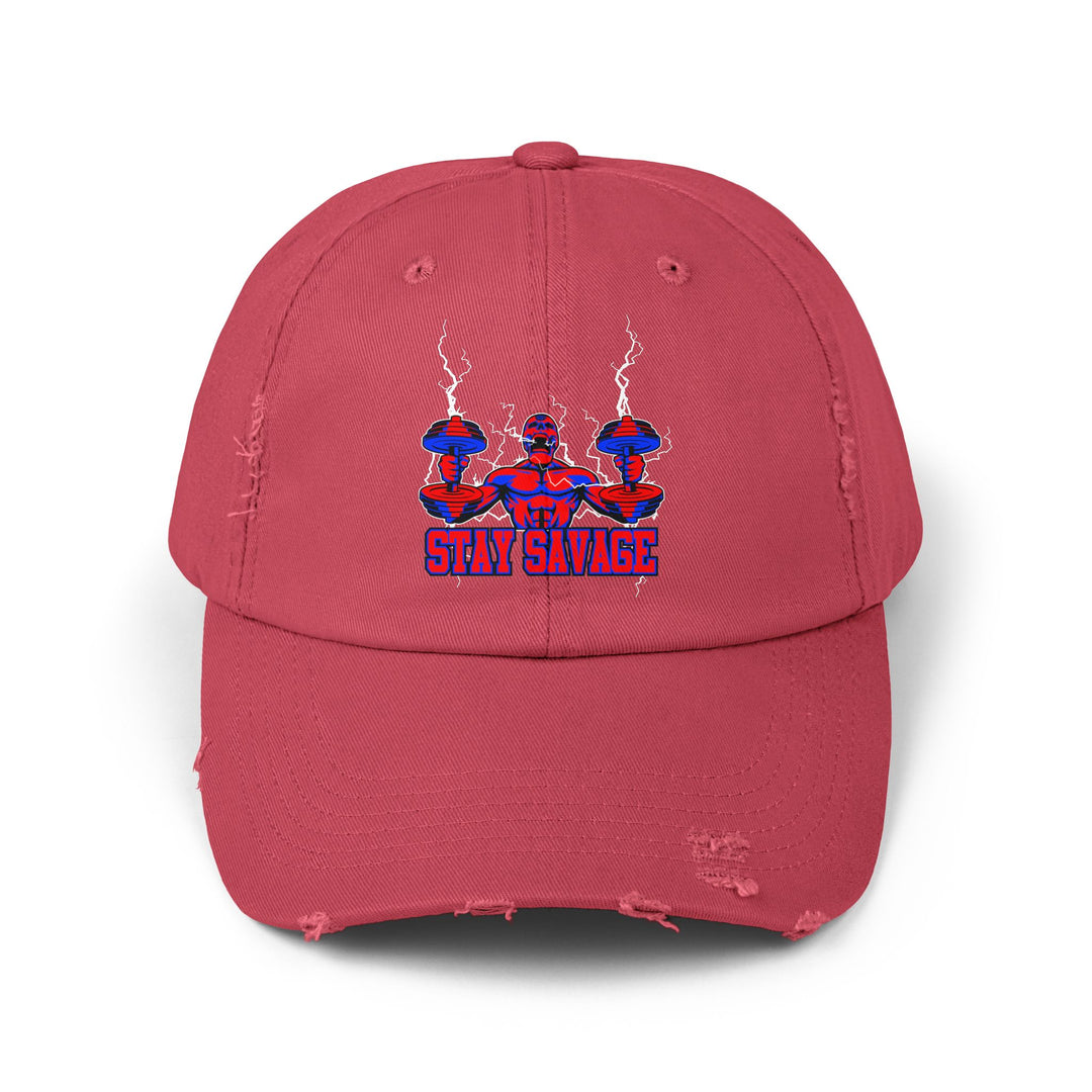 RIDE THE LIGHTNING RED BLUE /STAY SAVAGE CAP