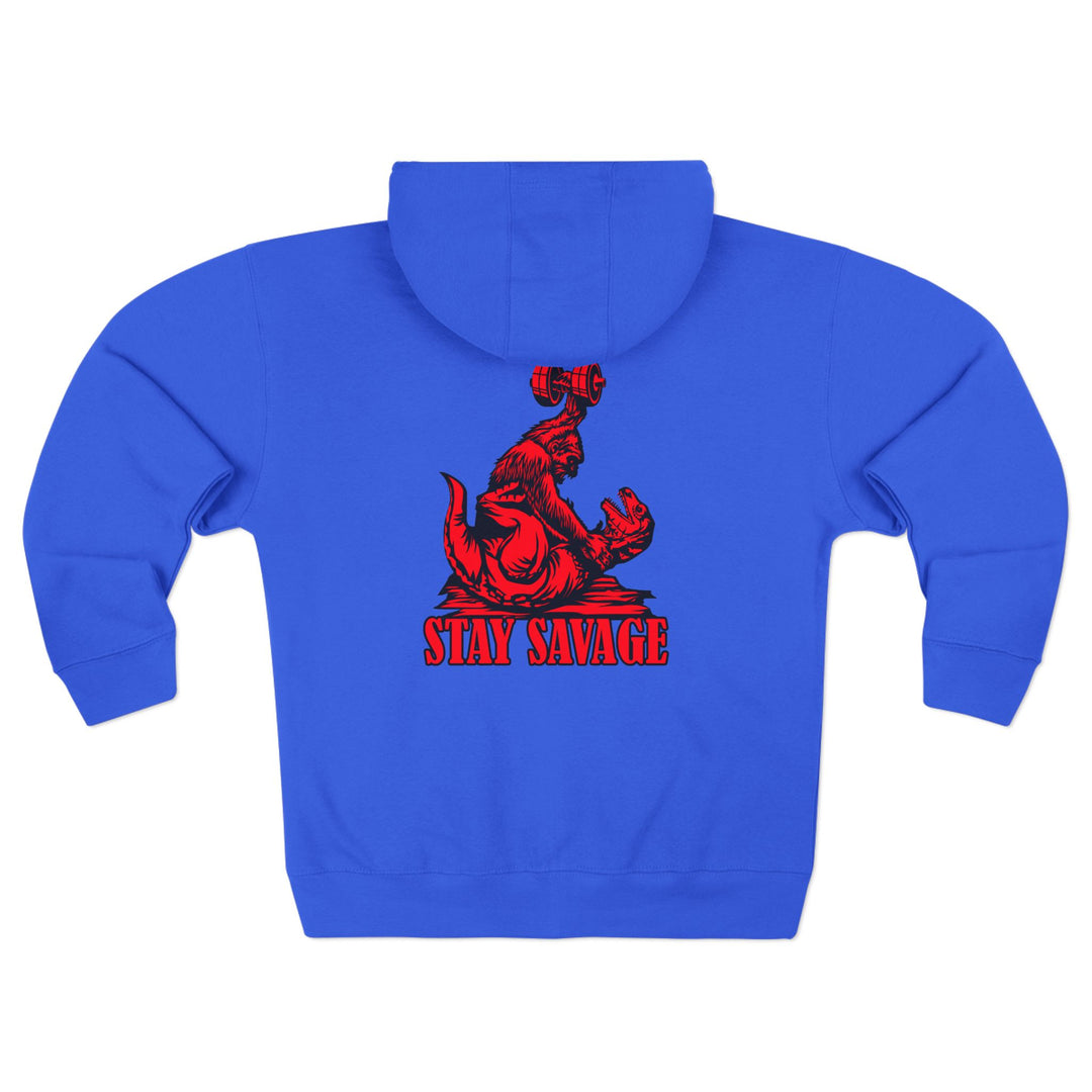 CG APE VS ZILLA RED  /STAY SAVAGE ZIP UP